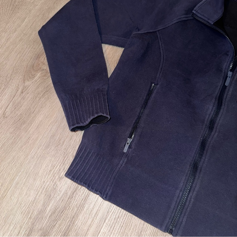 LULULEMON Mock Neck Full Zip, Navy - Picture 3 of 6